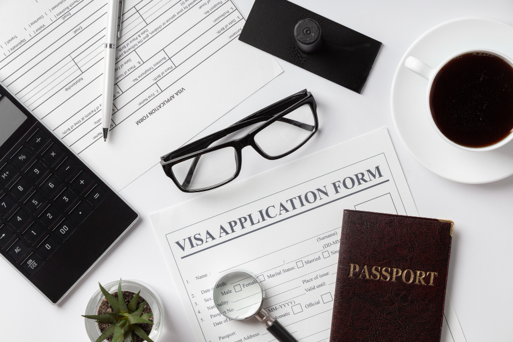 memperoleh visa